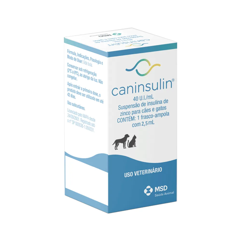 Caninsulin 40 U.I./ml para Cães e Gatos MSD — foto 2