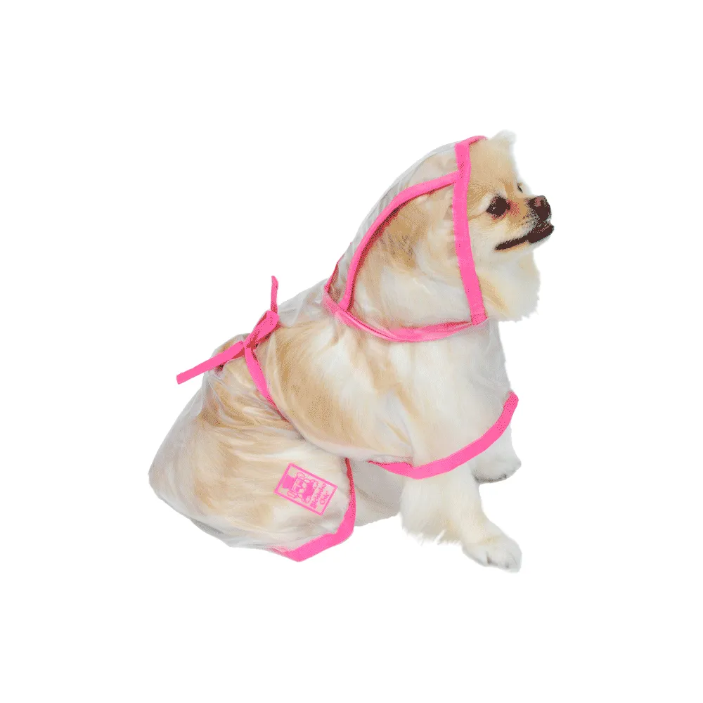 Capa de Chuva para Cachorro Rosa Bichinho Chic — foto 2