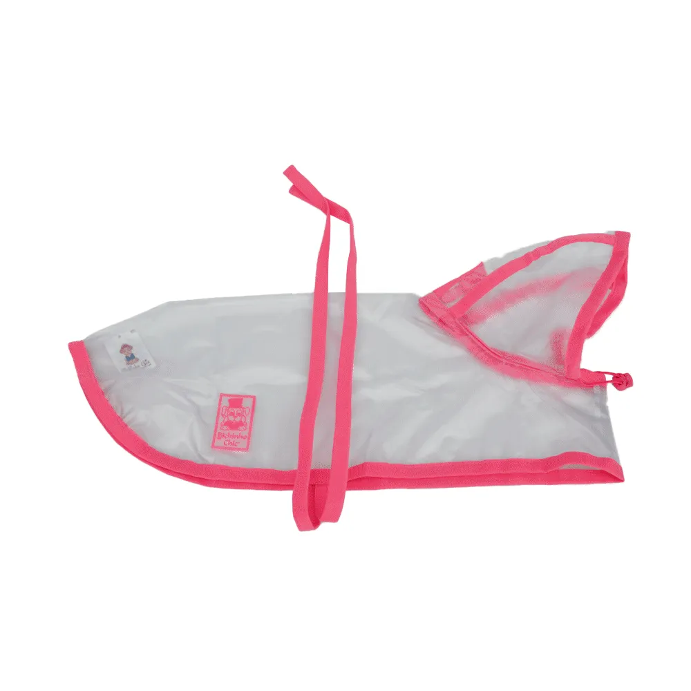 Capa de Chuva para Cachorro Rosa Bichinho Chic — foto 3