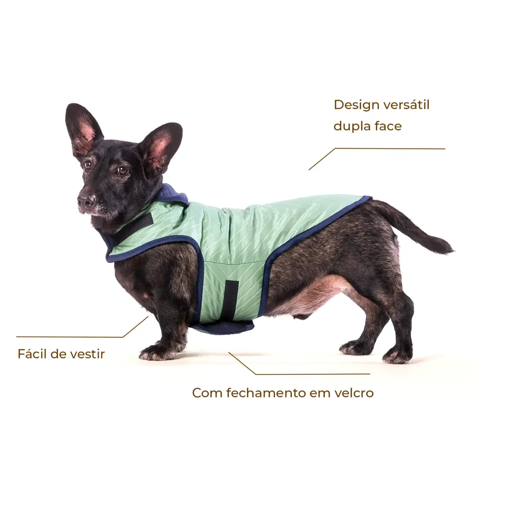 Capa Dupla Face Verde Fábrica Pet — foto 2