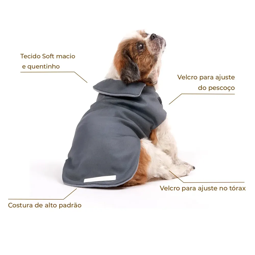 Capa Lisa Básica Cinza Fábrica Pet — foto 2