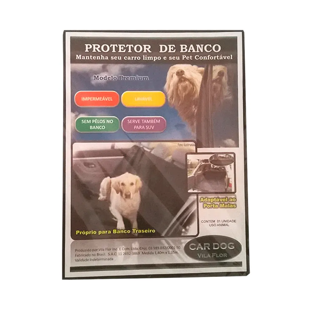 Capa para Banco de Carro Premium Cinza Chumbo Vila Flor