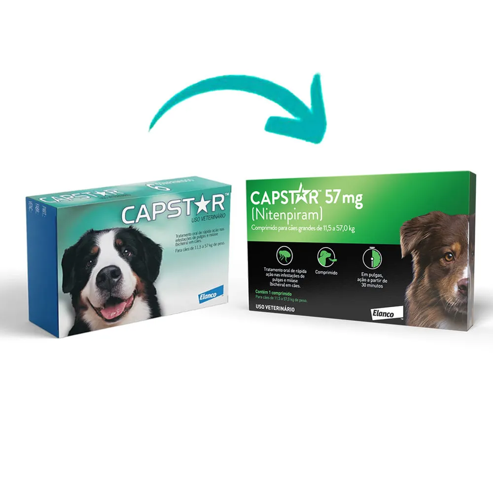 Capstar 57mg: antipulgas para cães de 11,4 a 57 kg — foto 2