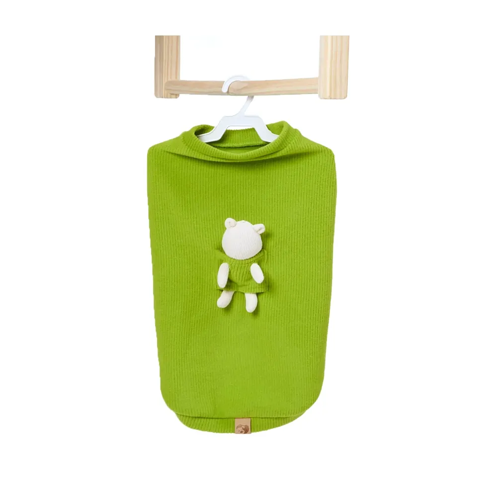 Casaco Bean para Cães e Gatos Emporium Distripet Verde — foto 3