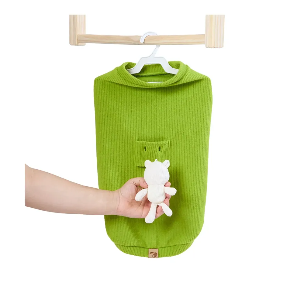 Casaco Bean para Cães e Gatos Emporium Distripet Verde — foto 5