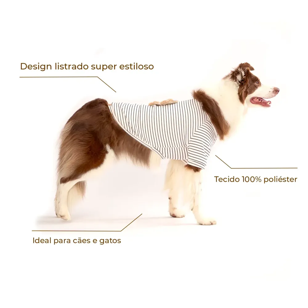 Casaco Toy para Cães e Gatos Emporium Distripet Offwhite — foto 2