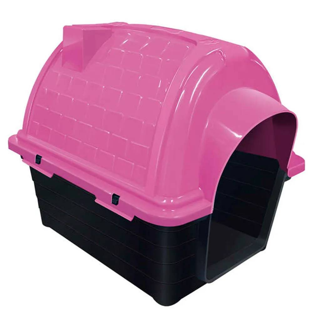 Casinha Plástica Iglu Furacão Pet Rosa — foto 3