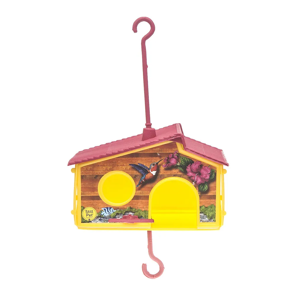 Casinha Plástica para Beija-Flor Tudo Pet Amarela