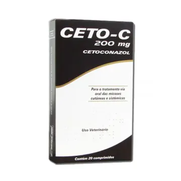 Ceto-C 200mg Antifúngico Cães e Gatos