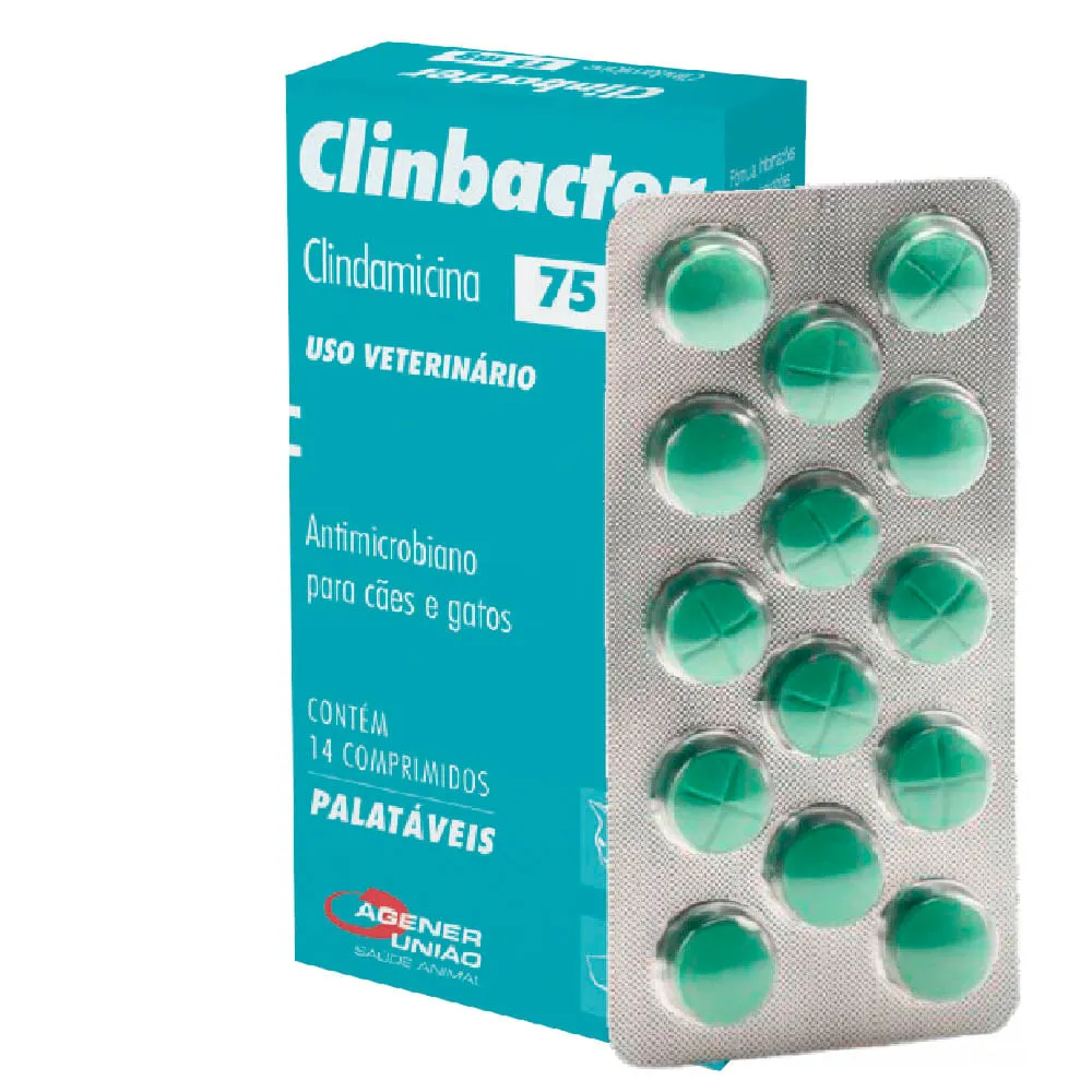 Clinbacter 75mg Antimicrobiano para Cães e Gatos — foto 2