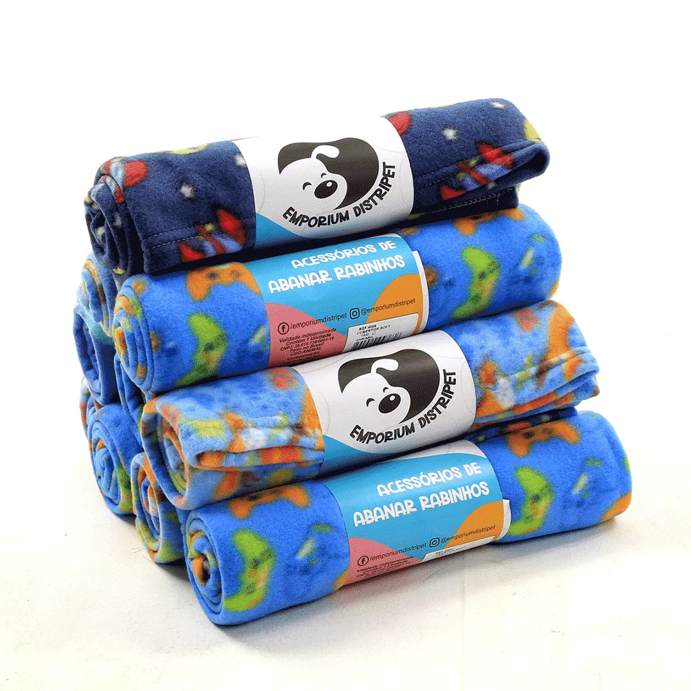 Cobertor Soft para Cães e Gatos Emporium Distripet Azul — foto 4