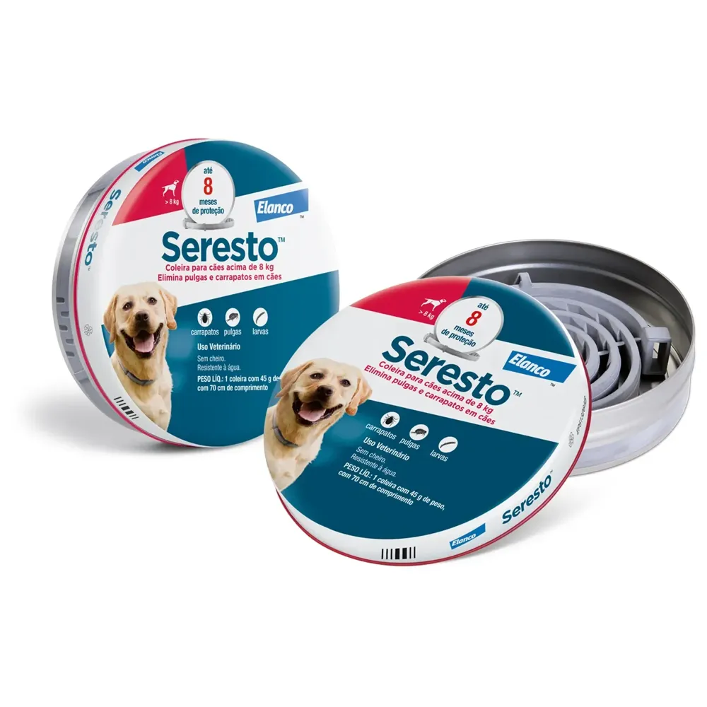 Coleira Antipulgas Seresto Cães Acima de 8kg - 8 Meses de Proteção — foto 3