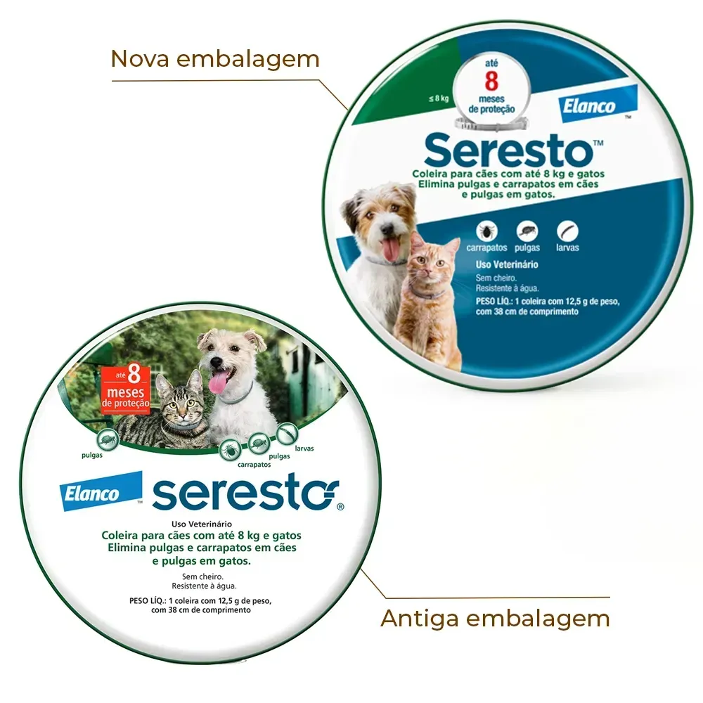 Coleira Antipulgas Seresto Cães e Gatos até 8 kg - 8 Meses de Proteção — foto 2