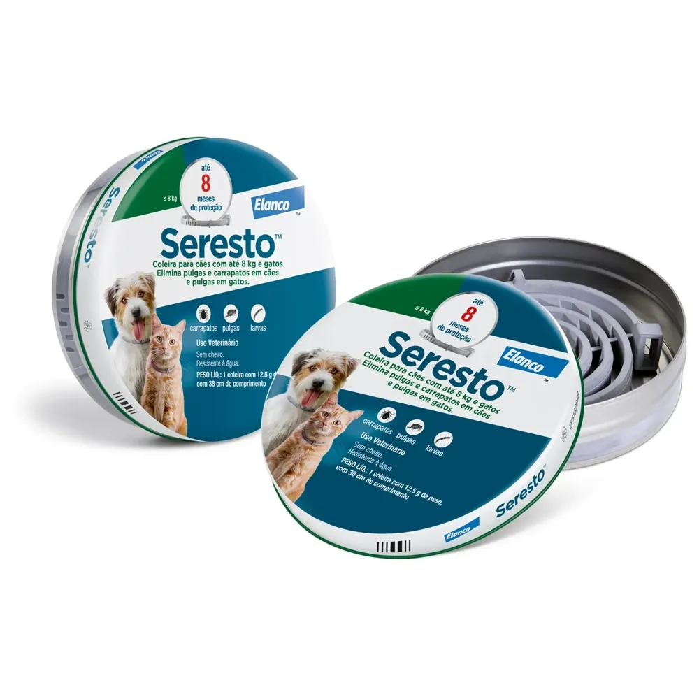 Coleira Antipulgas Seresto Cães e Gatos até 8 kg - 8 Meses de Proteção — foto 3