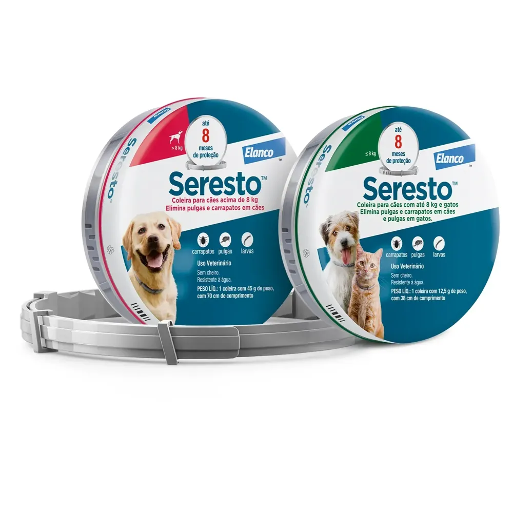 Coleira Antipulgas Seresto Cães e Gatos até 8 kg - 8 Meses de Proteção — foto 4