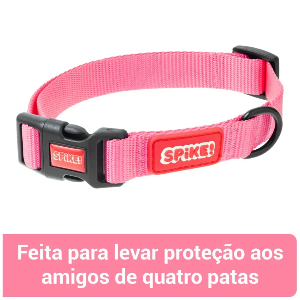 Coleira de Passeio para Cães Pink Spike — foto 3