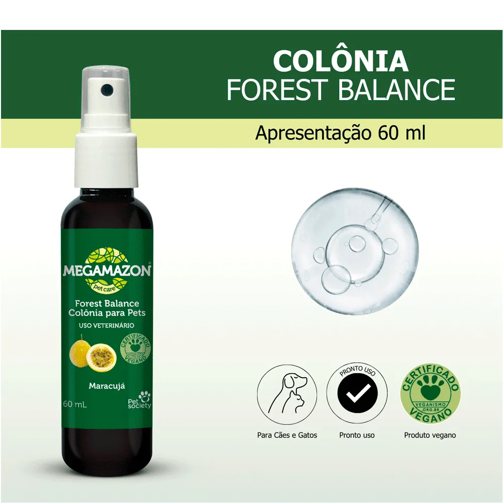 Colônia Body Splash Forest Balance Megamazon Maracujá Pet Society — foto 2