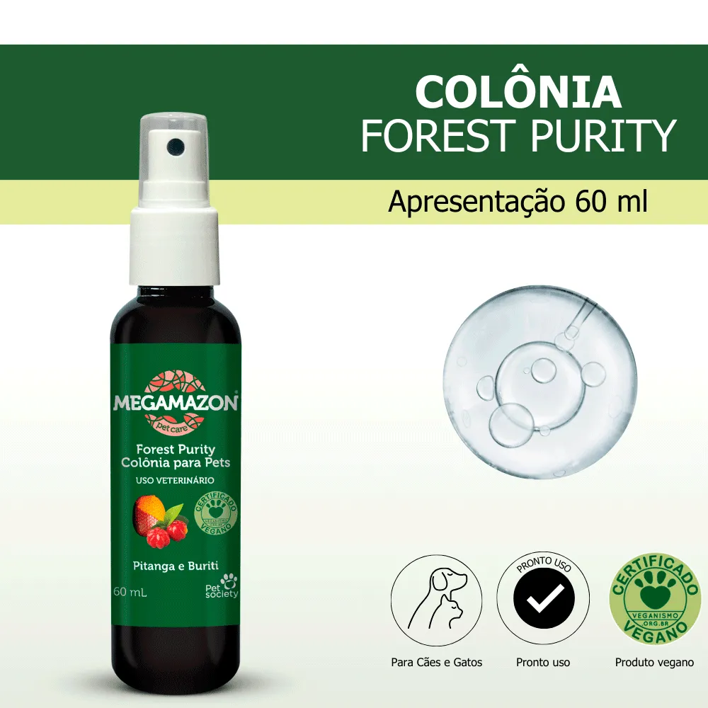 Colônia Body Splash Forest Purity Megamazon Pitanga e Buriti Pet Society — foto 2