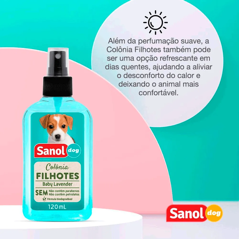 Colônia Filhote Baby Lavender Sanol Dog — foto 5