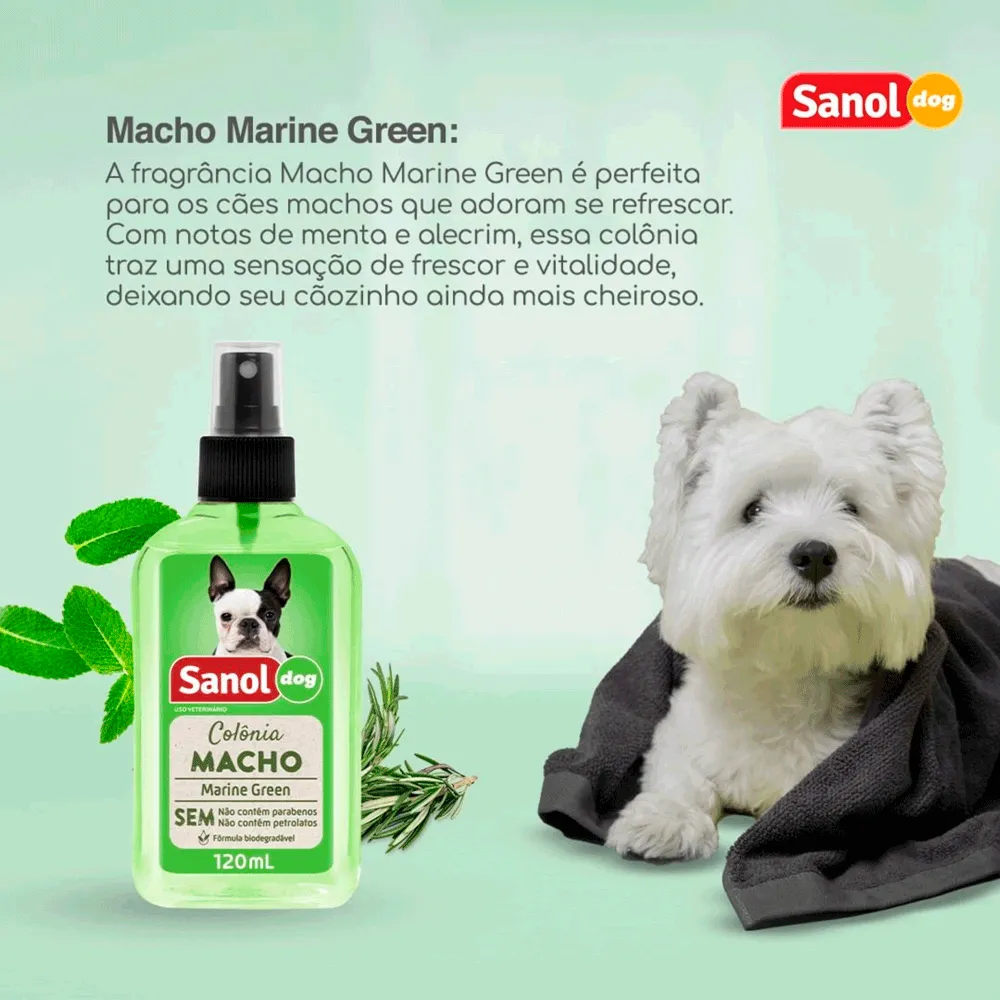 Colônia Macho Marine Green Sanol Dog — foto 4