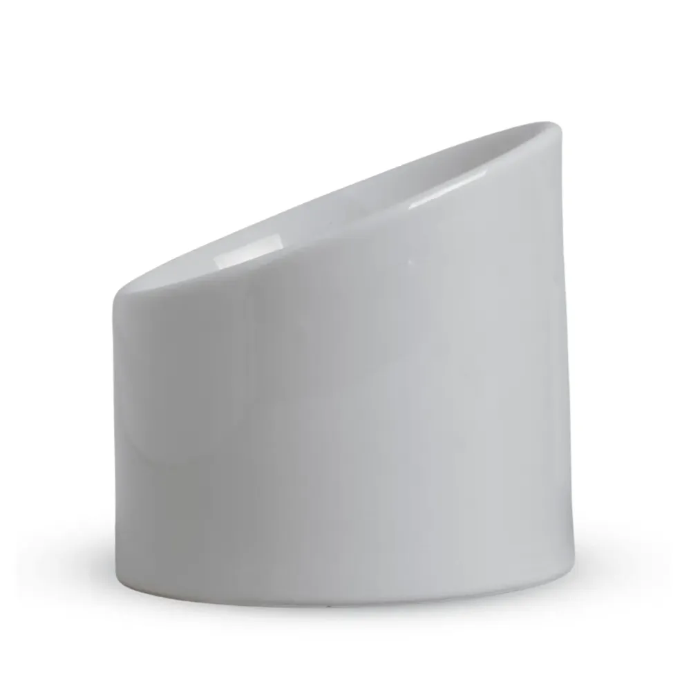 Comedouro Porcelana Alto Postura Correta Branco — foto 3