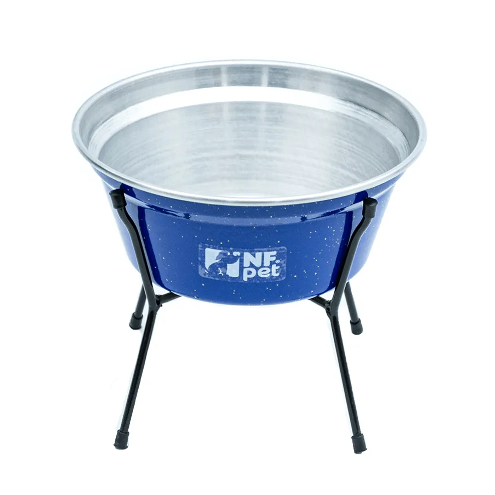 Comedouro Aramado Simples NF Pet Azul