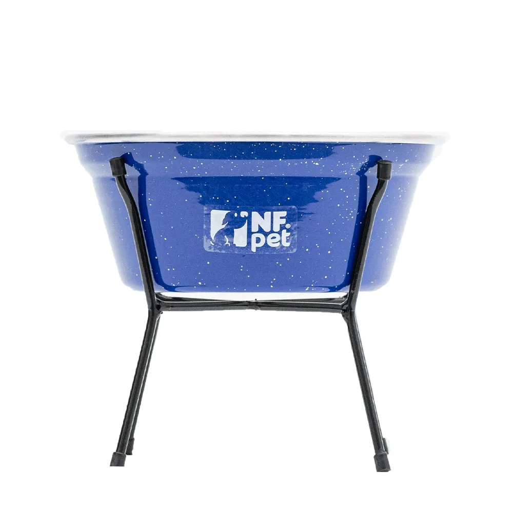 Comedouro Aramado Simples NF Pet Azul — foto 2