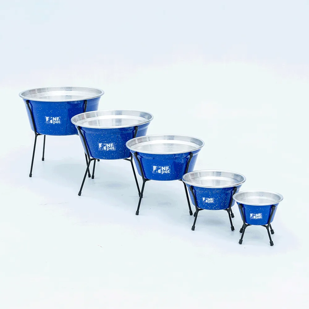 Comedouro Aramado Simples NF Pet Azul — foto 3