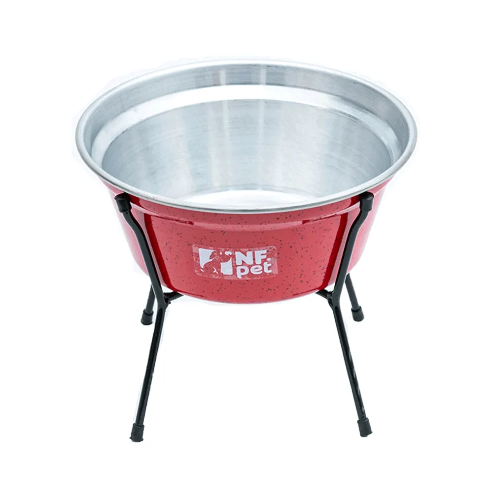 Comedouro Aramado Simples NF Pet Vermelho