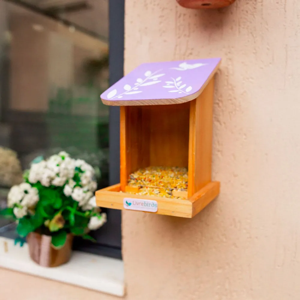 Comedouro Automático Collors Livre Birds Lilás — foto 4