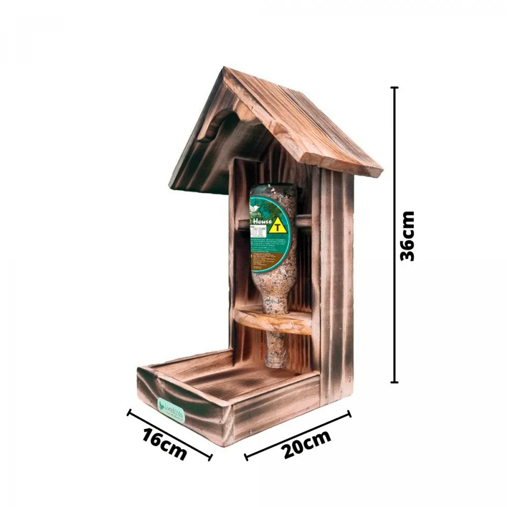 Comedouro Automático Livre Birds Wood House Safari — foto 2
