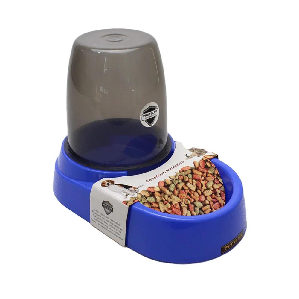 Comedouro Automático Pet Flex Azul — foto 2
