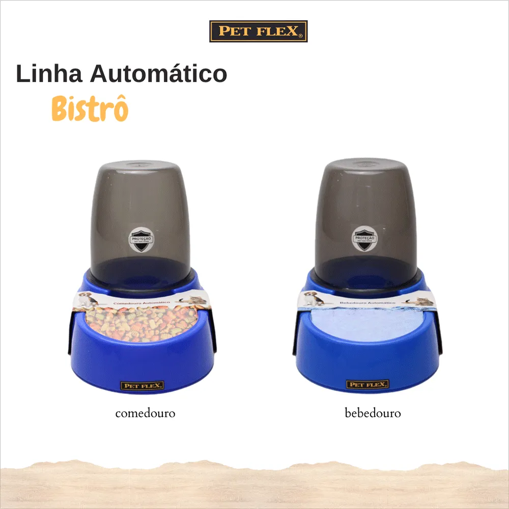 Comedouro Automático Pet Flex Azul — foto 5
