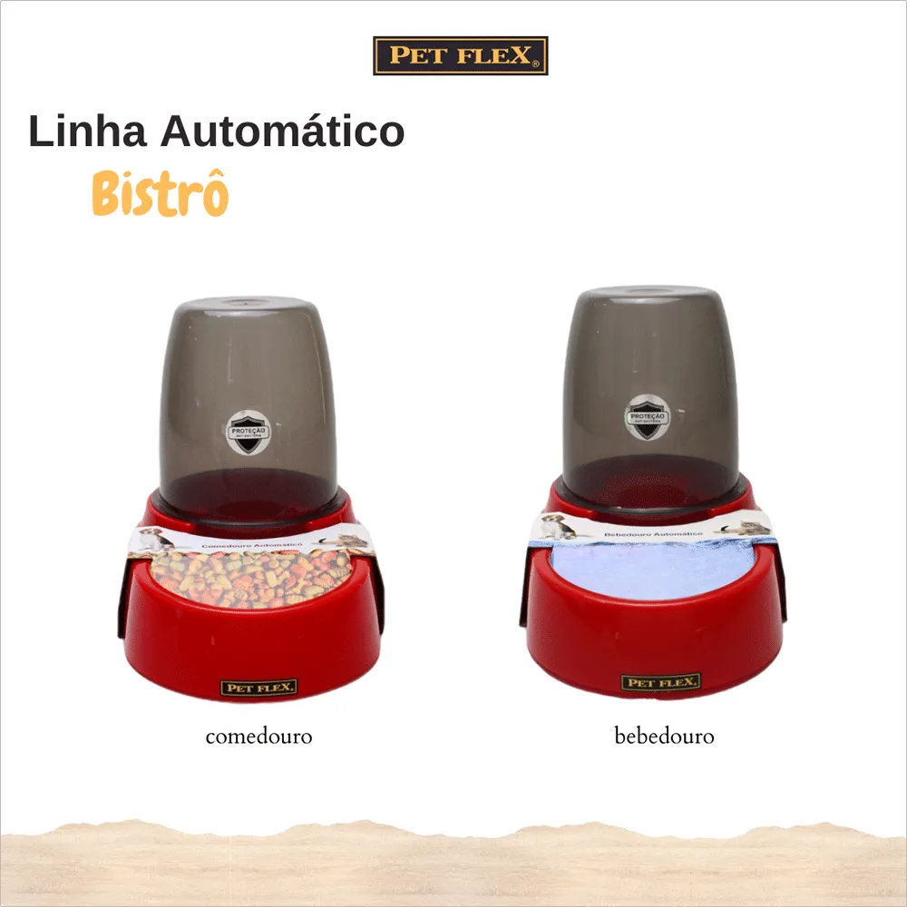 Comedouro Automático Pet Flex Vermelho — foto 5