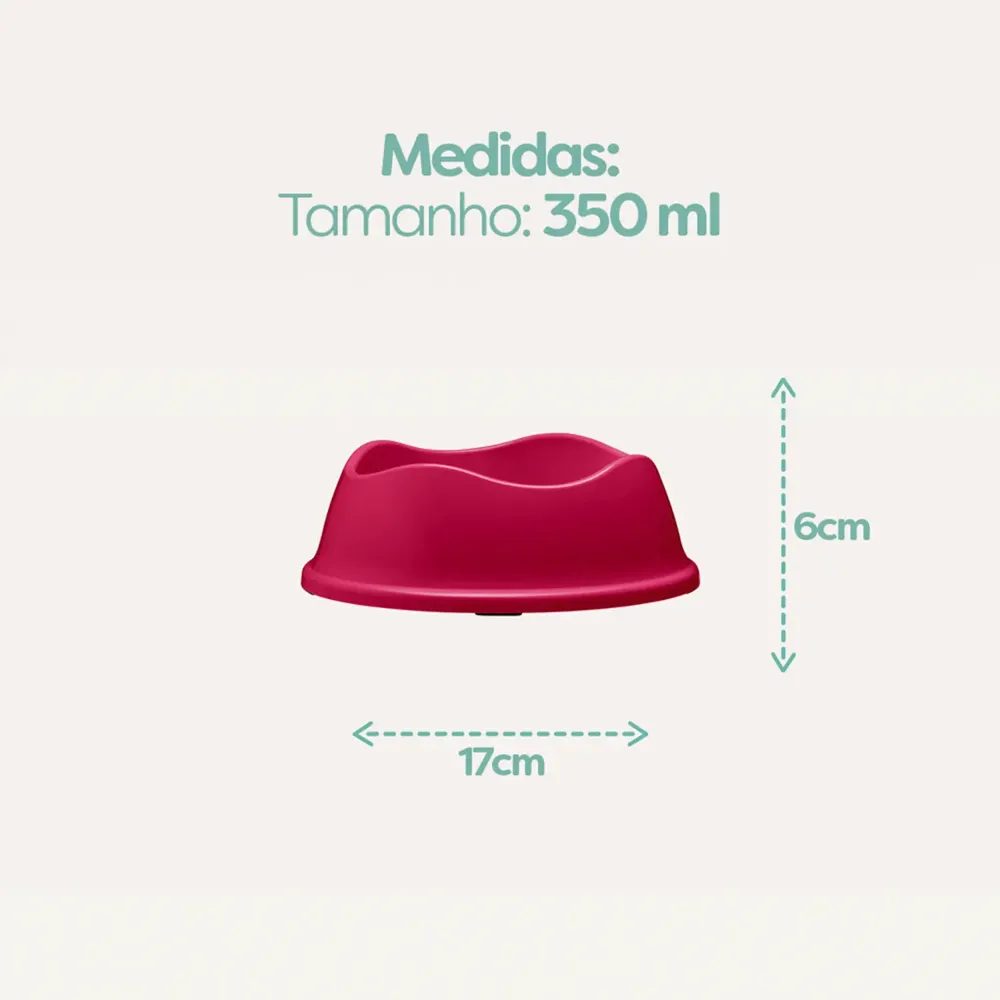 Comedouro Bowl Antiderrapante Stark Pet Magenta — foto 6