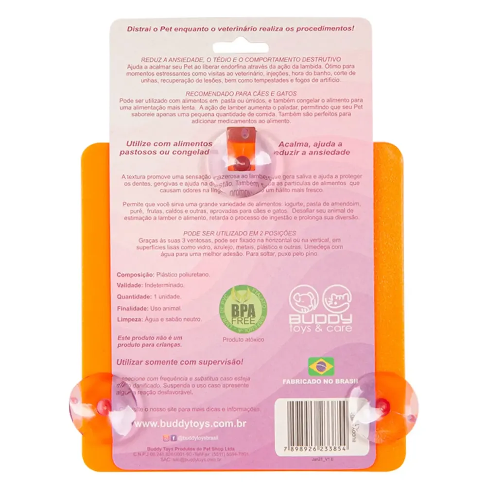 Comedouro Buddy Lambe Ondas para Cães e Gatos Buddy Toys — foto 2