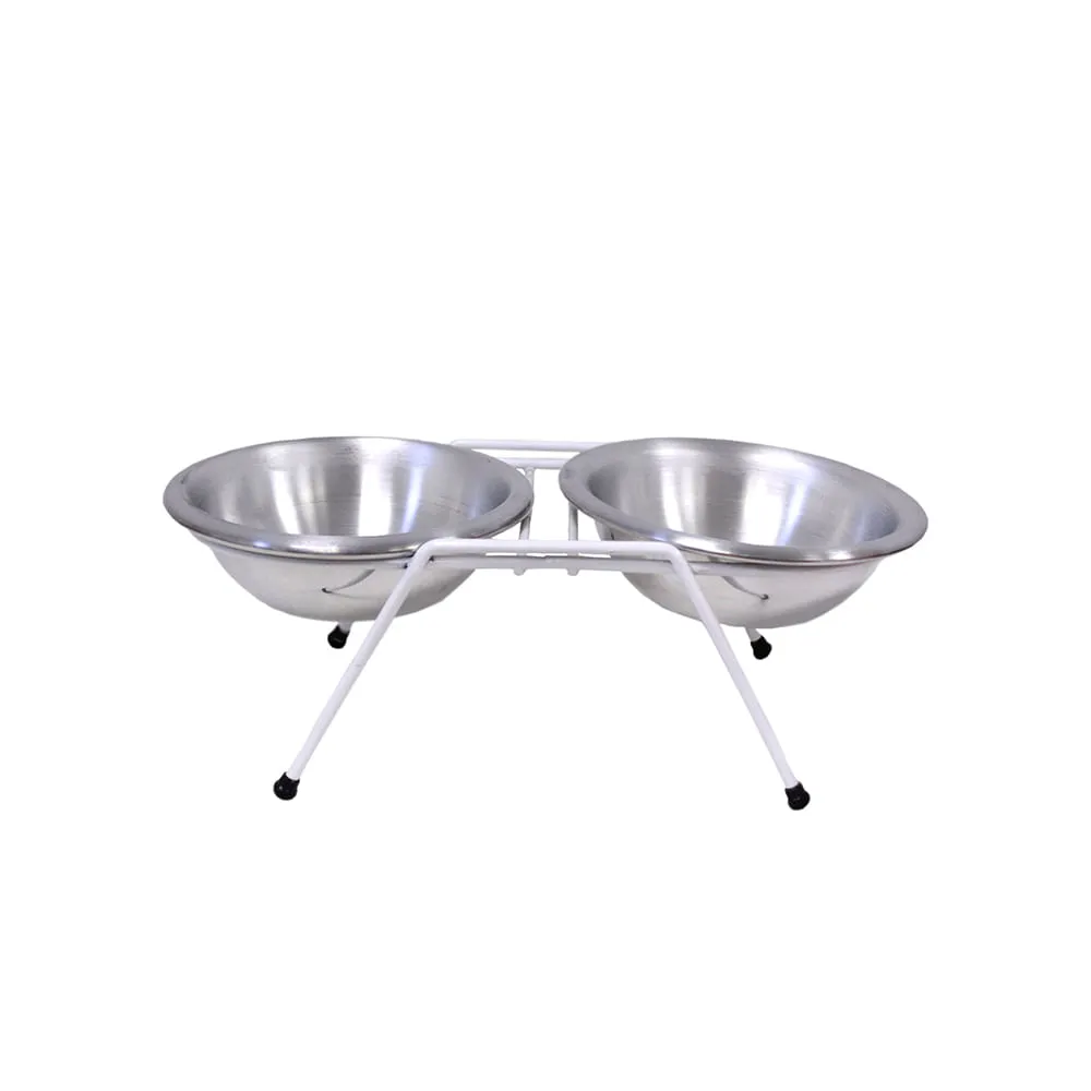 Comedouro Duplo com Suporte Royale