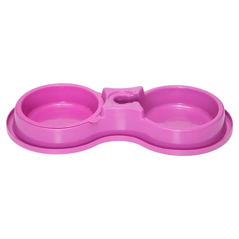 Comedouro e Bebedouro Garrafa Pet Rosa Alvorada