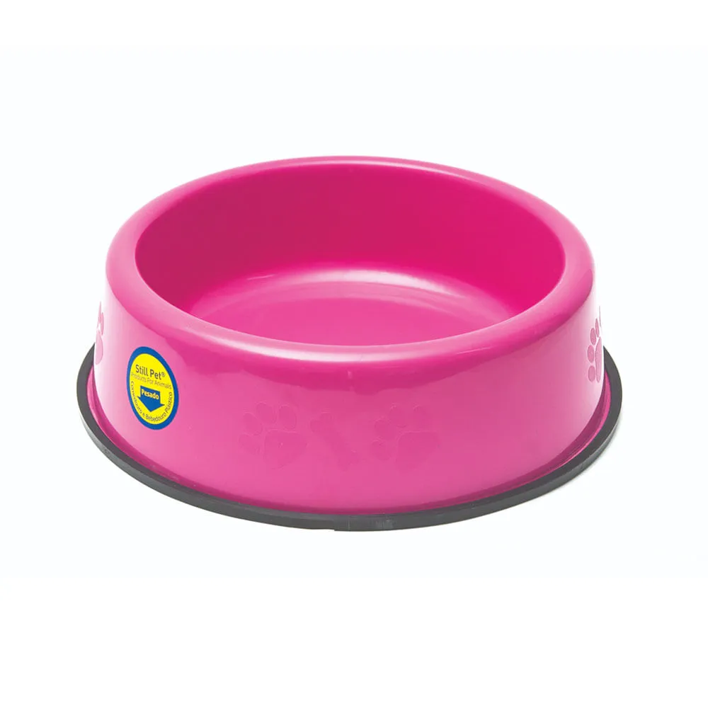 Comedouro e Bebedouro Pesado para Filhotes Tudo Pet Rosa