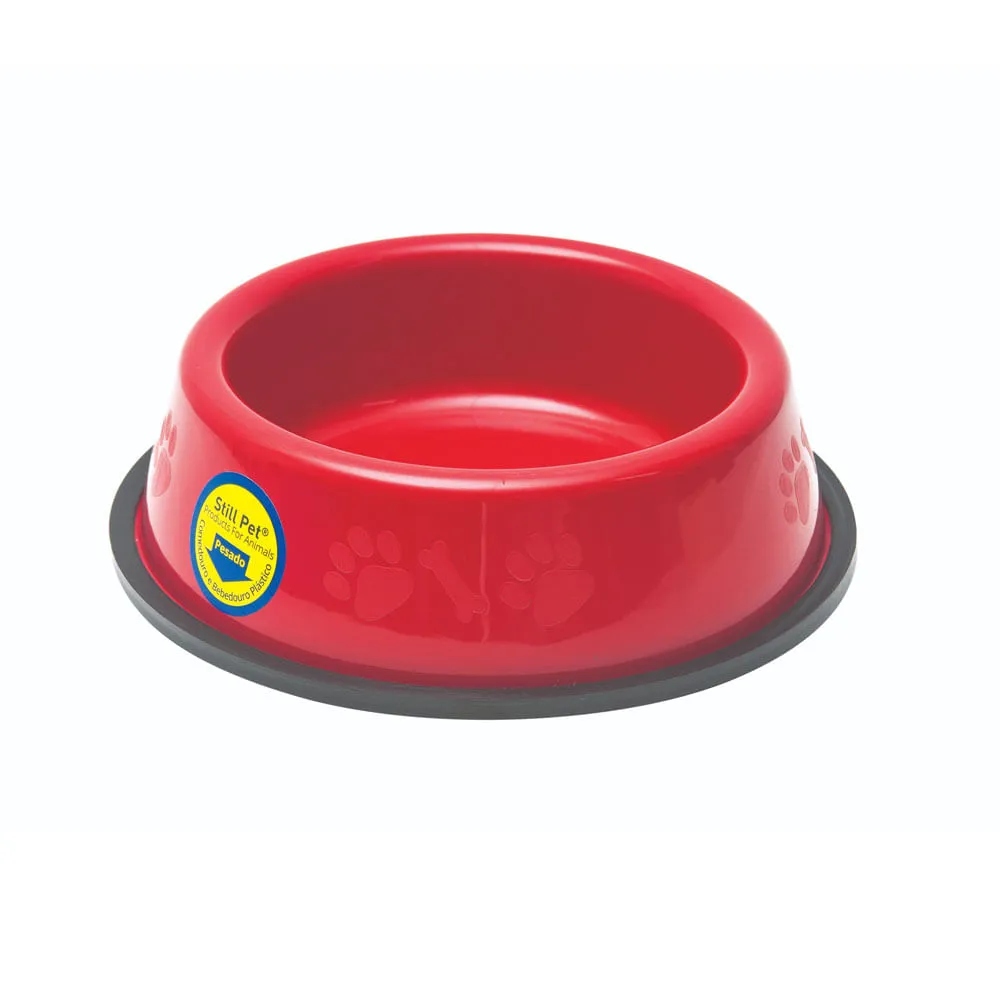 Comedouro e Bebedouro Pesado para Filhotes Tudo Pet Vermelho — foto 2
