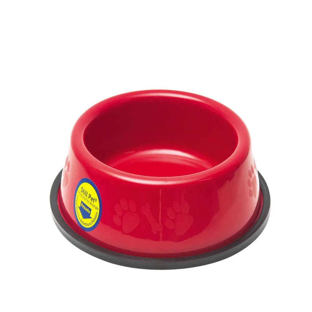 Comedouro e Bebedouro Pesado para Filhotes Tudo Pet Vermelho — foto 3