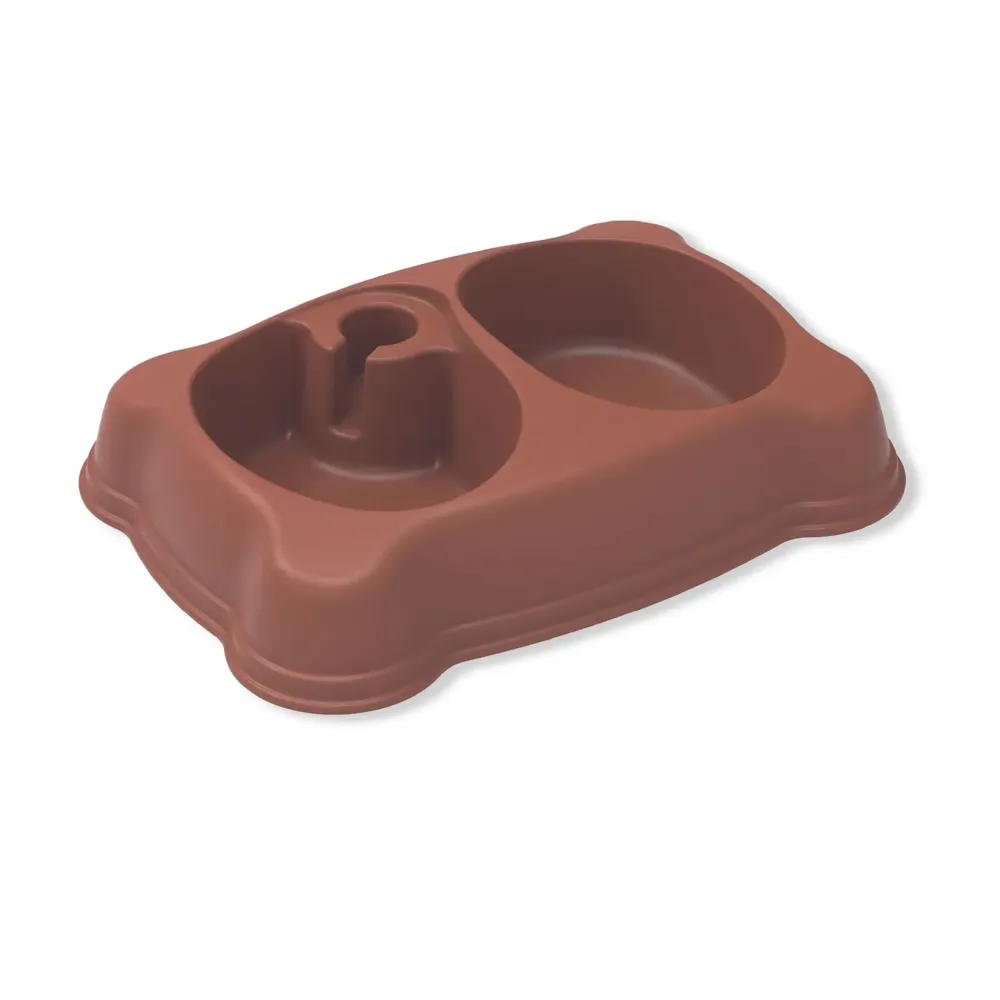Comedouro e Bebedouro Plast Pet Terra Vermelha — foto 2