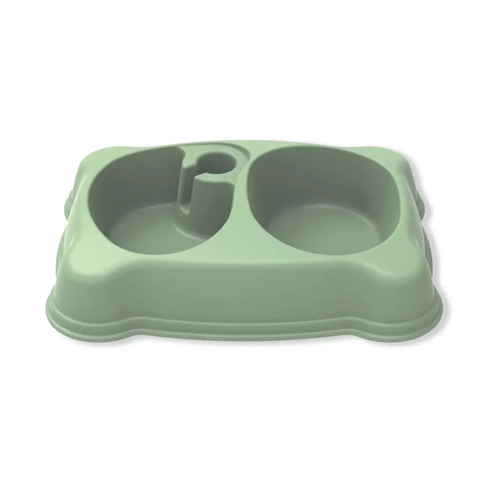 Comedouro e Bebedouro Plast Pet Verde