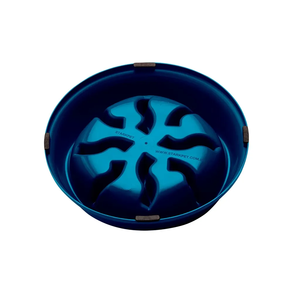 Comedouro Lento com Labirinto Stark Pet Azul — foto 3