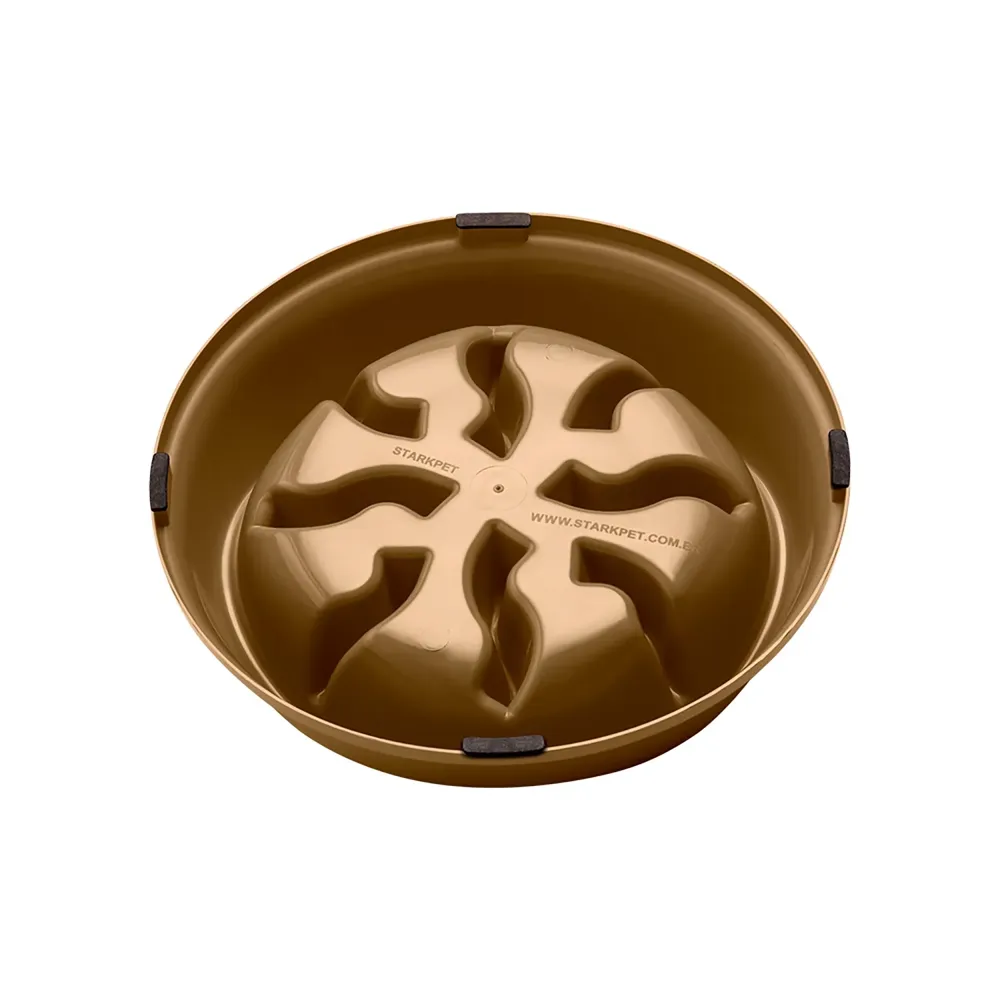 Comedouro Lento com Labirinto Stark Pet Bege — foto 3