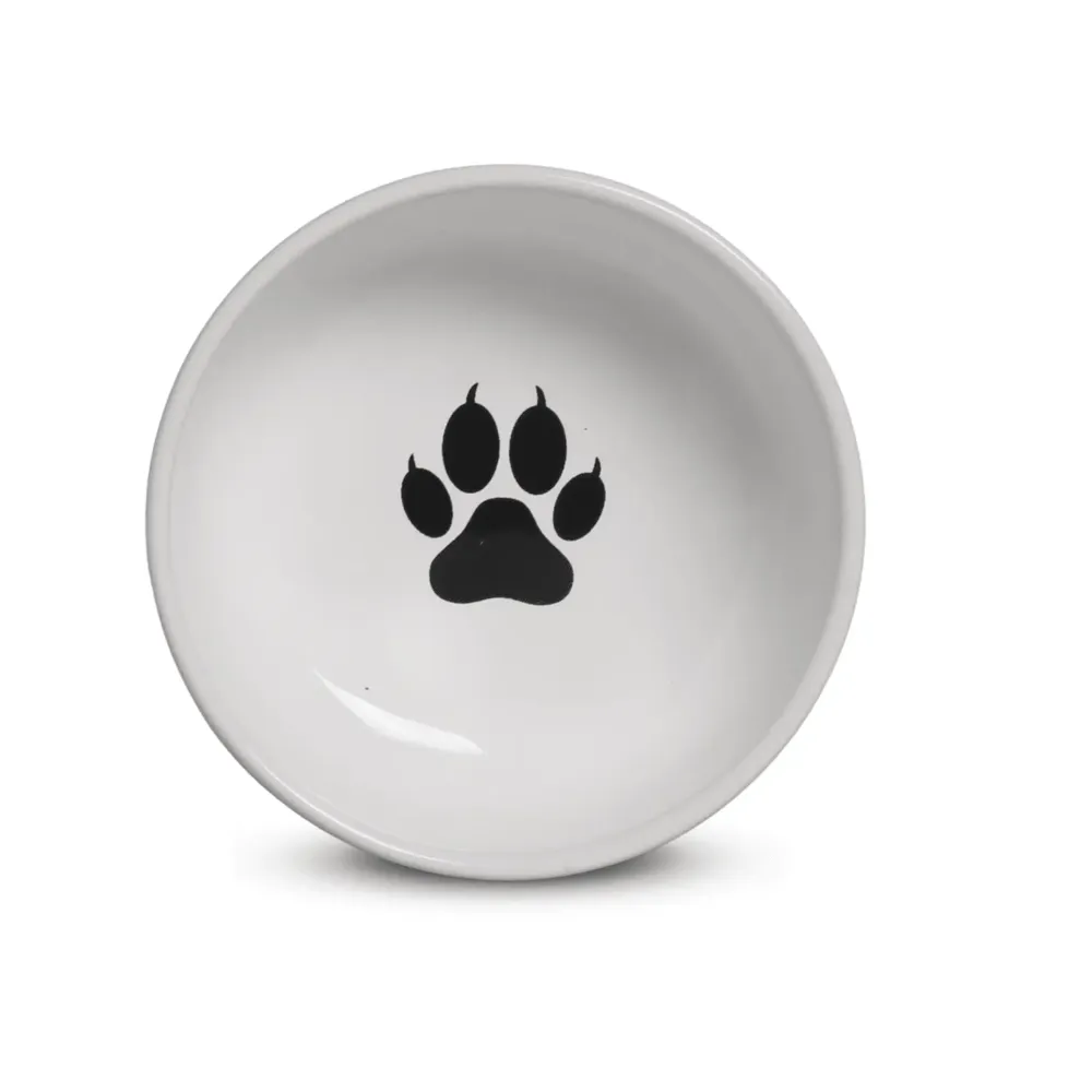 Comedouro Porcelana Meow Médio Branco — foto 2