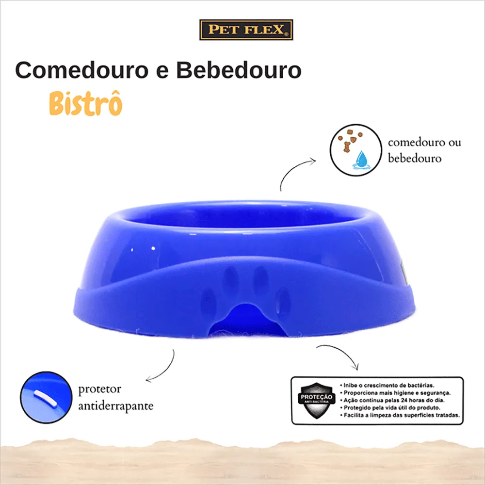 Comedouro para Cães Pet Flex Azul — foto 3
