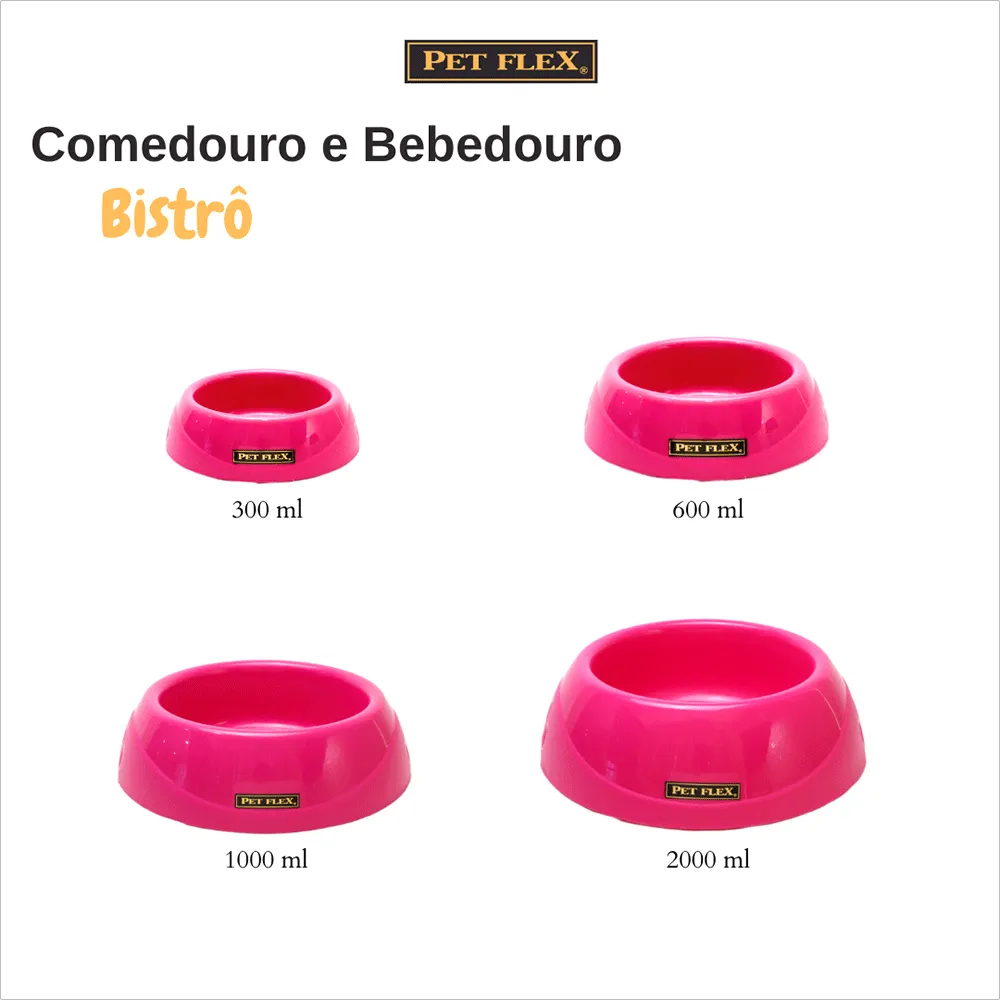Comedouro para Cães Pet Flex Rosa — foto 4