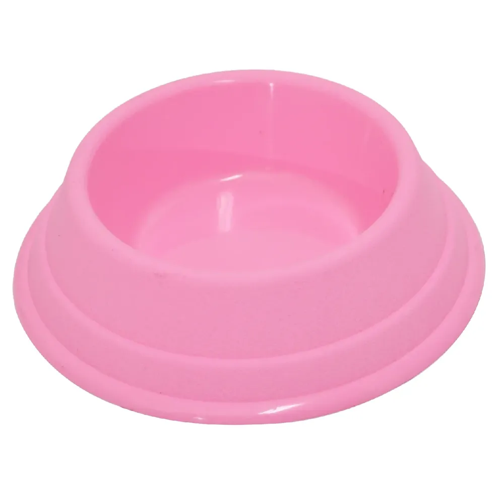 Comedouro Plástico Gatos Rosa Triton Dog