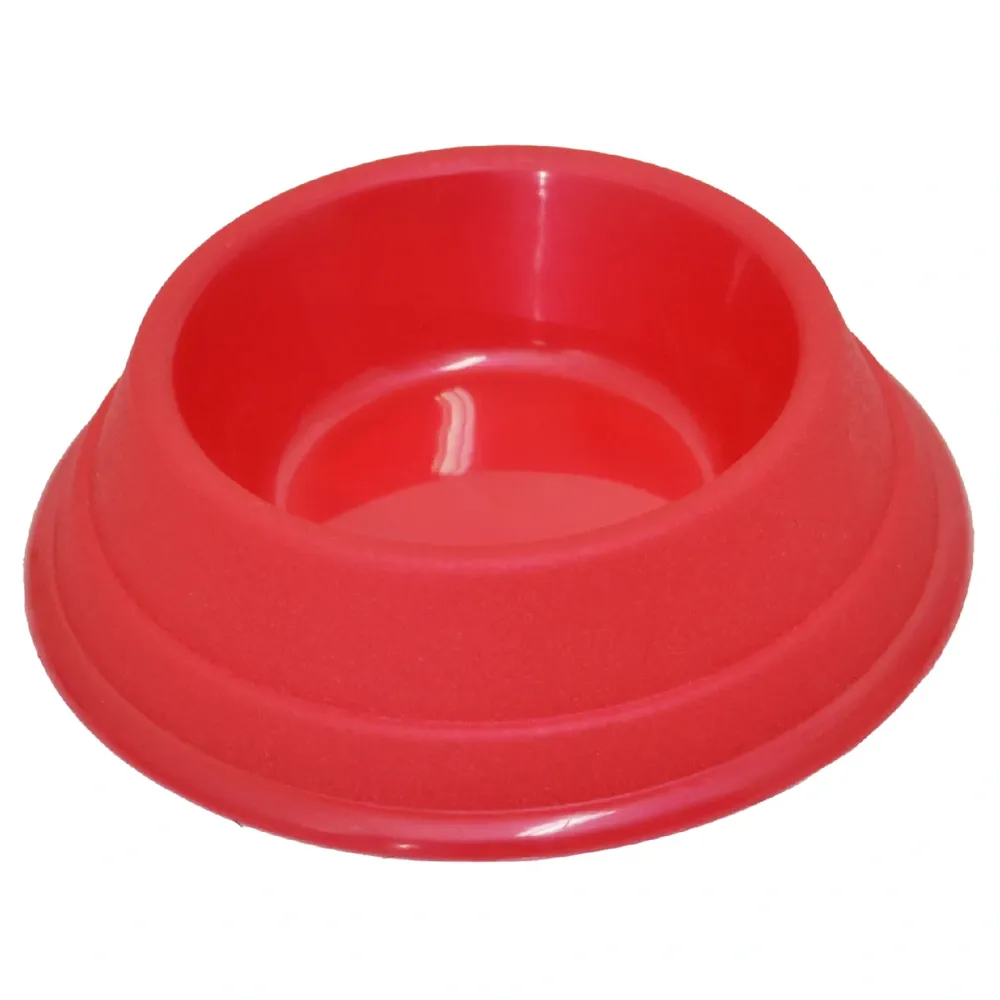 Comedouro Plástico Gatos Vermelho Triton Dog